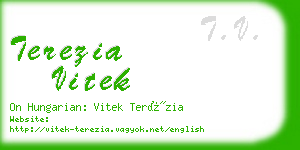 terezia vitek business card